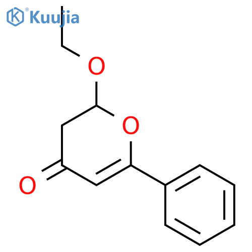 4H-Pyran-4-one,2-ethoxy-2,3-dihydro-6-phenyl- structure