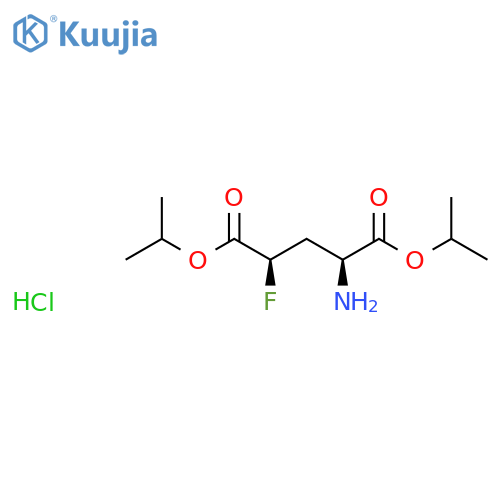 L-Glutamic acid, 4-fluoro-, bis(1-methylethyl) ester, hydrochloride, (4R)- structure