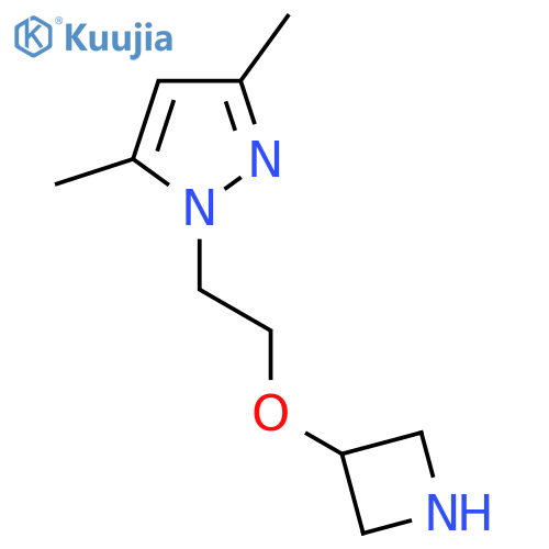 1-2-(azetidin-3-yloxy)ethyl-3,5-dimethyl-1H-pyrazole structure