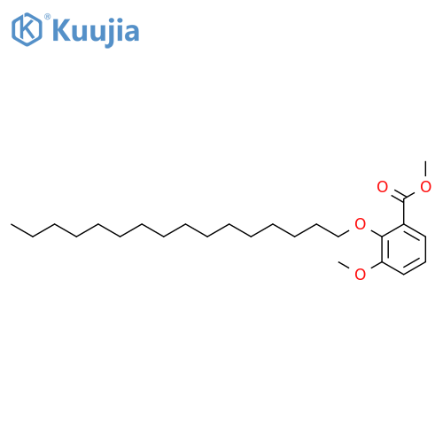 Benzoic acid, 2-(hexadecyloxy)-3-methoxy-, methyl ester structure