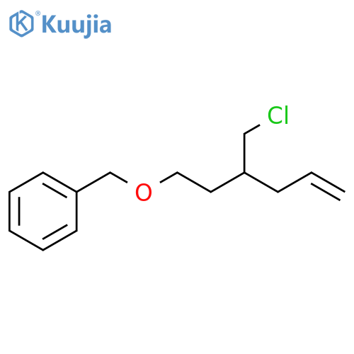 Benzene, [[[3-(chloromethyl)-5-hexen-1-yl]oxy]methyl]- structure