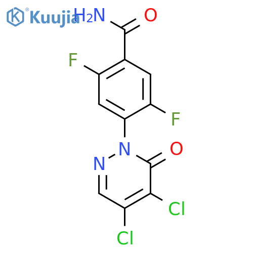 Benzamide, 4-(4,5-dichloro-6-oxo-1(6H)-pyridazinyl)-2,5-difluoro- structure