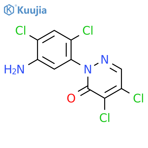 3(2H)-Pyridazinone, 2-(5-amino-2,4-dichlorophenyl)-4,5-dichloro- structure