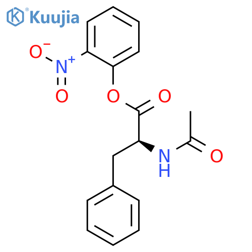 L-Phenylalanine, N-acetyl-, 2-nitrophenyl ester structure