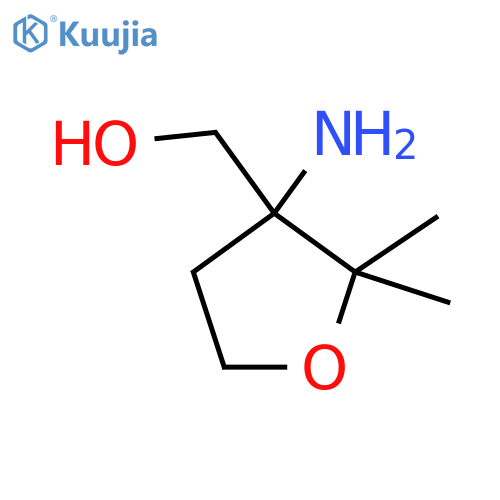 (3-Amino-2,2-dimethyloxolan-3-yl)methanol structure