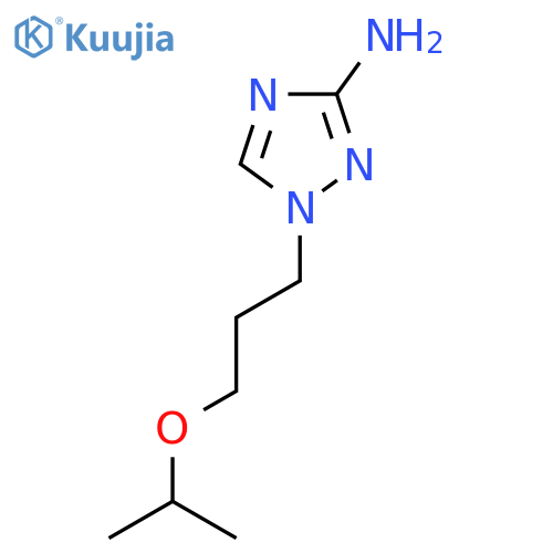1-[3-(propan-2-yloxy)propyl]-1H-1,2,4-triazol-3-amine structure