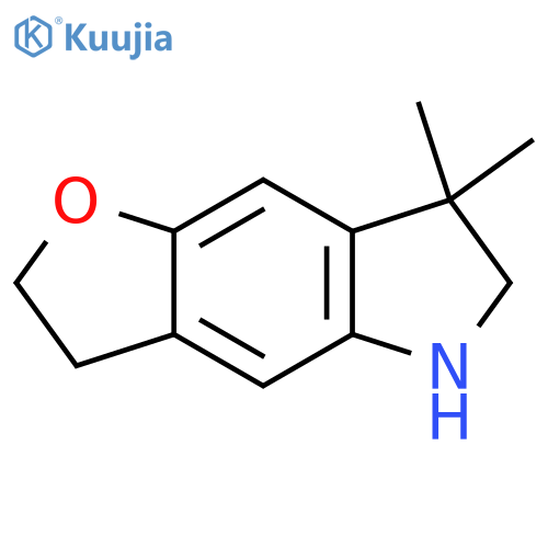 7,7-Dimethyl-2H,3H,5H,6H,7H-furo[2,3-f]indole structure