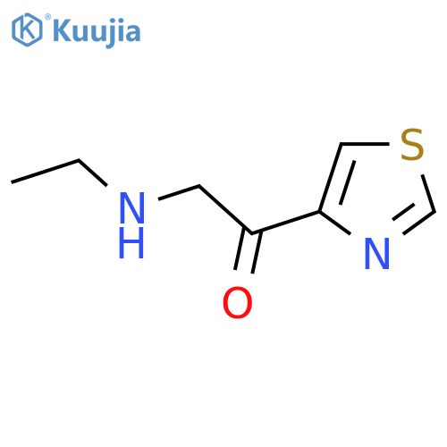 2-(Ethylamino)-1-(1,3-thiazol-4-yl)ethan-1-one structure