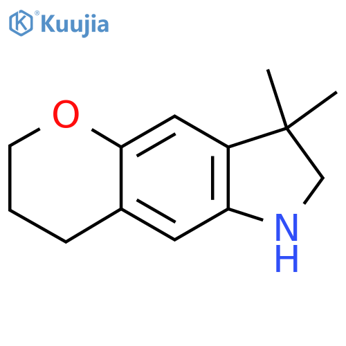 3,3-dimethyl-1H,2H,3H,6H,7H,8H-pyrano[2,3-f]indole structure