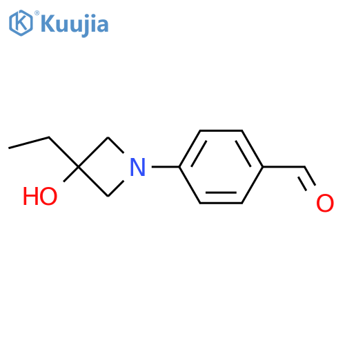 4-(3-Ethyl-3-hydroxyazetidin-1-yl)benzaldehyde structure