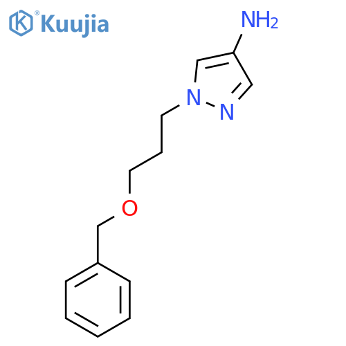 1-[3-(Benzyloxy)propyl]-1H-pyrazol-4-amine structure