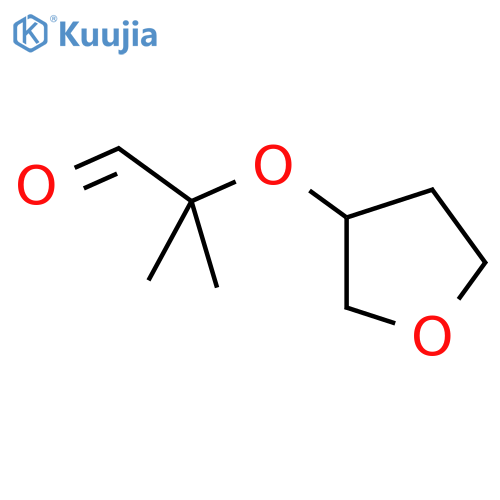 2-Methyl-2-(oxolan-3-yloxy)propanal structure