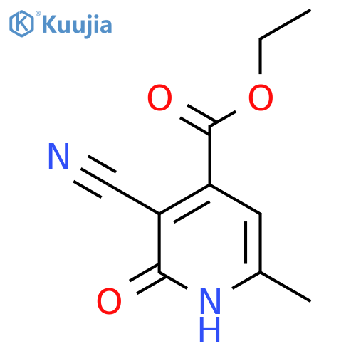 Ethyl 3-cyano-2-hydroxy-6-methylisonicotinate structure