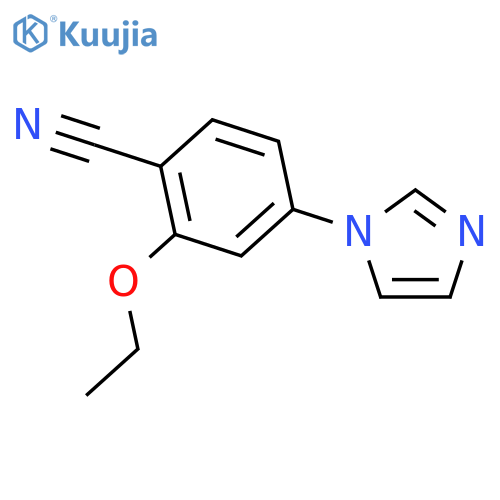 Benzonitrile,2-ethoxy-4-(1H-imidazol-1-yl)- structure