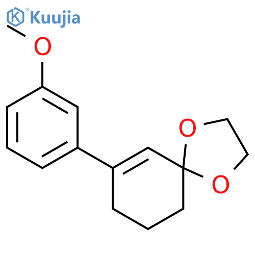 1,4-Dioxaspiro[4.5]dec-6-ene, 7-(3-methoxyphenyl)- structure