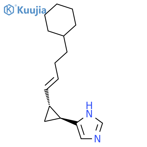 1H-Imidazole, 4-[(1S,2R)-2-[(1E)-4-cyclohexyl-1-butenyl]cyclopropyl]- structure
