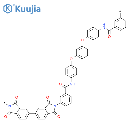 POLY[(1,1',3,3'-TETRAHYDRO-1,1',3,3'-TETRAOXO[5,5'-BI-2H-ISOINDOLE]-2,2'-DIYL)-1,3-PHENYLENECARBONYLIMINO-1,4-PHENYLENEOXY-1,3-PHENYLENEOXY-1,4-PHENYLENEIMINOCARBONYL-1,3-PHENYLENE] structure