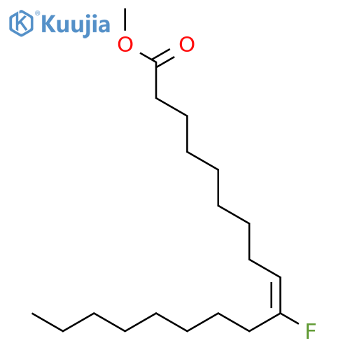 9-Octadecenoic acid, 10-fluoro-, methyl ester, (E)- structure
