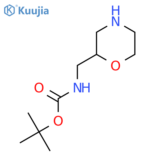 tert-butyl N-[(2R)-morpholin-2-ylmethyl]carbamate structure