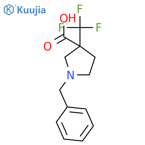 1-Benzyl-3-Trifluoromethyl-Pyrrolidine-3-Carboxylic Acid structure