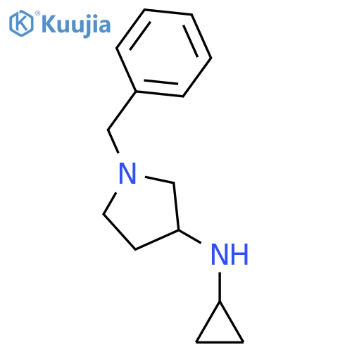 1-benzyl-N-cyclopropylpyrrolidin-3-amine structure