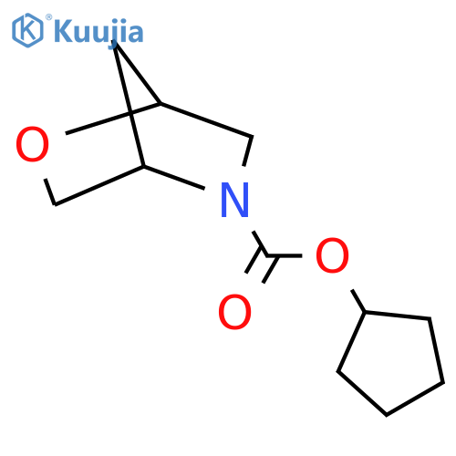 Cyclopentyl 2-oxa-5-azabicyclo[2.2.1]heptane-5-carboxylate structure