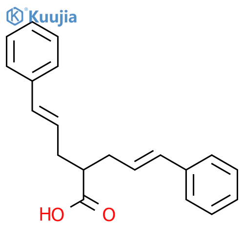 4-Pentenoic acid, 5-phenyl-2-(3-phenyl-2-propenyl)- structure