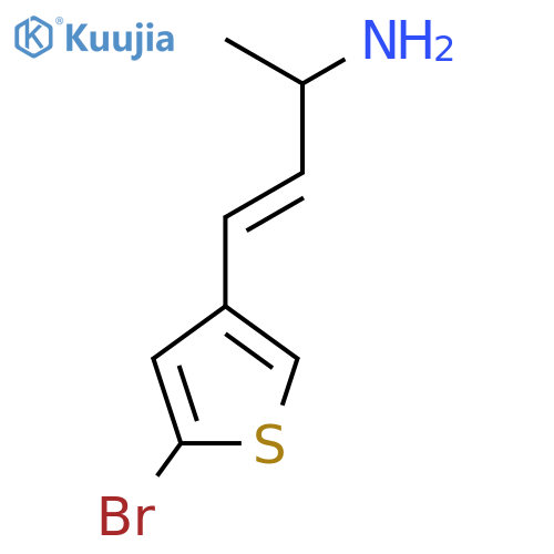 4-(5-Bromothiophen-3-yl)but-3-en-2-amine structure