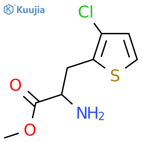 Methyl 2-amino-3-(3-chlorothiophen-2-yl)propanoate structure