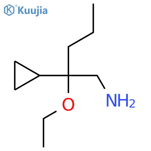 2-cyclopropyl-2-ethoxypentan-1-amine structure