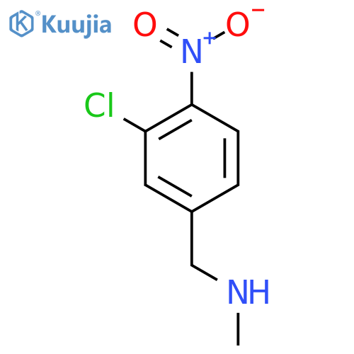 [(3-Chloro-4-nitrophenyl)methyl](methyl)amine structure