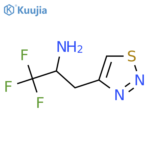 1,1,1-Trifluoro-3-(1,2,3-thiadiazol-4-yl)propan-2-amine structure