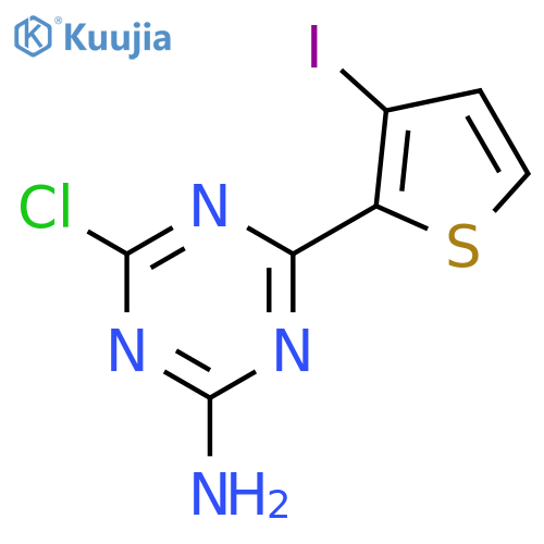 1,3,5-Triazin-2-amine, 4-chloro-6-(3-iodo-2-thienyl)- structure