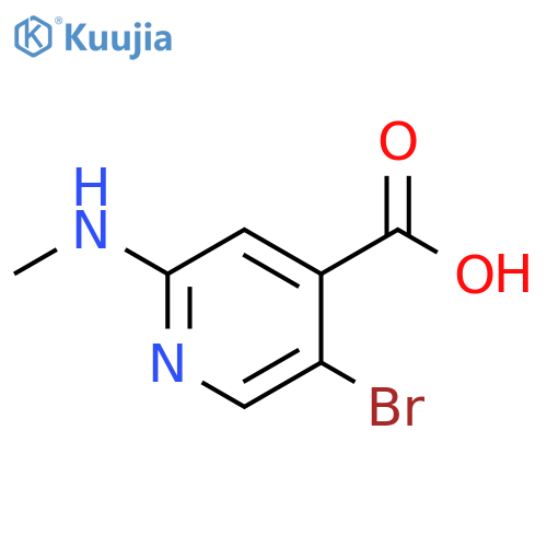 5-bromo-2-(methylamino)pyridine-4-carboxylic acid structure