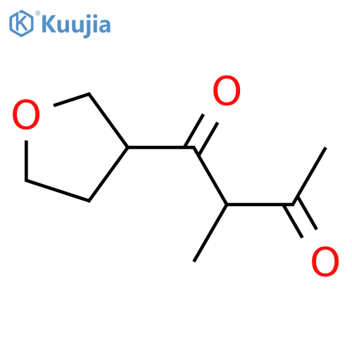 2-Methyl-1-(oxolan-3-yl)butane-1,3-dione structure