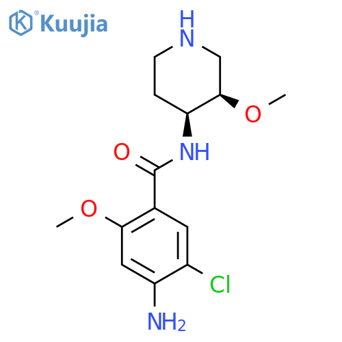 cis-4-Amino-5-chloro-2-methoxy-N-(3-methoxy-4-piperidyl)benzamide structure