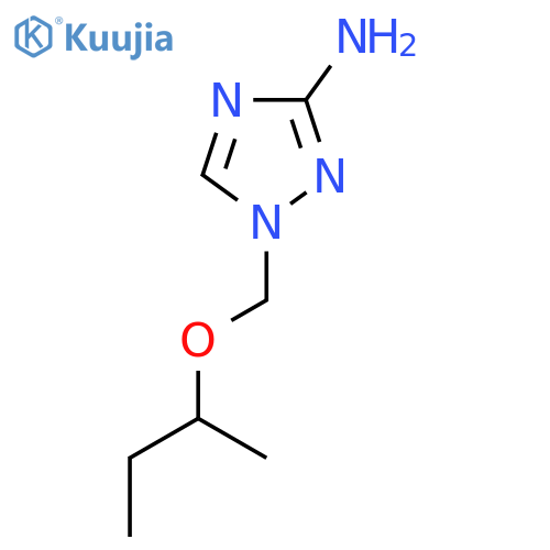 1-[(butan-2-yloxy)methyl]-1H-1,2,4-triazol-3-amine structure