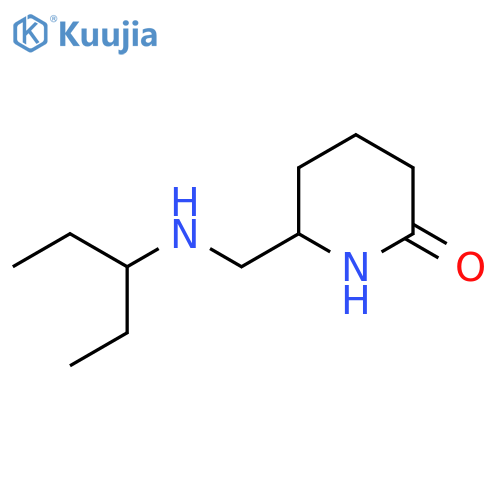 6-{[(Pentan-3-yl)amino]methyl}piperidin-2-one structure