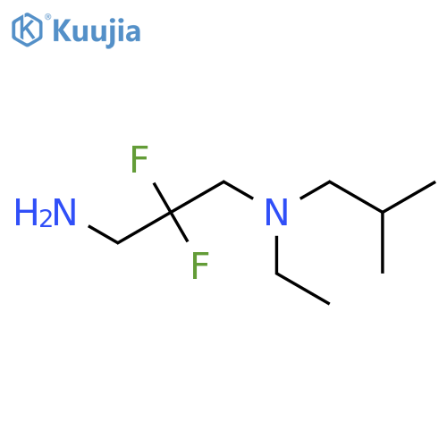 (3-Amino-2,2-difluoropropyl)(ethyl)(2-methylpropyl)amine structure