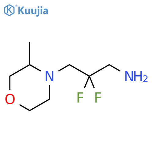 2,2-Difluoro-3-(3-methylmorpholin-4-yl)propan-1-amine structure