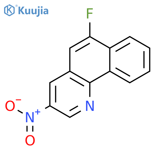 Benzo[h]quinoline, 6-fluoro-3-nitro- structure