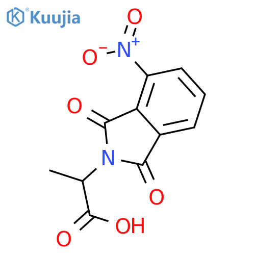 2-(4-Nitro-1,3-dioxo-1,3-dihydro-2H-isoindol-2-yl)propanoic acid structure