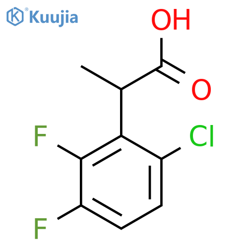2-(6-Chloro-2,3-difluorophenyl)propanoic acid structure