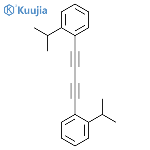 Benzene, 1,1'-(1,3-butadiyne-1,4-diyl)bis[(1-methylethyl)- structure