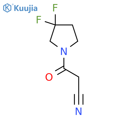 3-(3,3-Difluoropyrrolidin-1-yl)-3-oxopropanenitrile structure