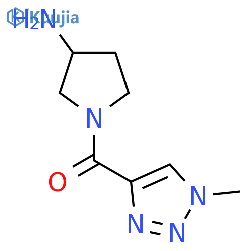 (3-Aminopyrrolidin-1-yl)(1-methyl-1H-1,2,3-triazol-4-yl)methanone structure