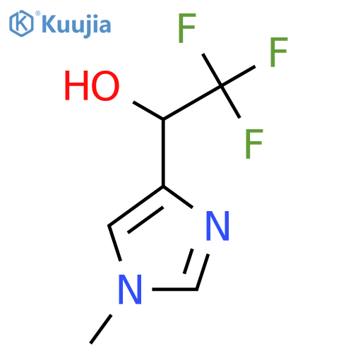 2,2,2-trifluoro-1-(1-methyl-1H-imidazol-4-yl)ethan-1-ol structure