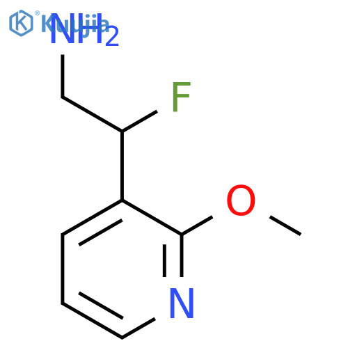 2-Fluoro-2-(2-methoxypyridin-3-yl)ethan-1-amine structure