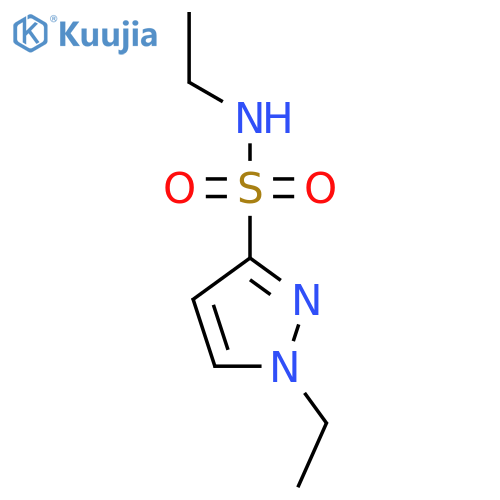 N,1-diethyl-1H-pyrazole-3-sulfonamide structure