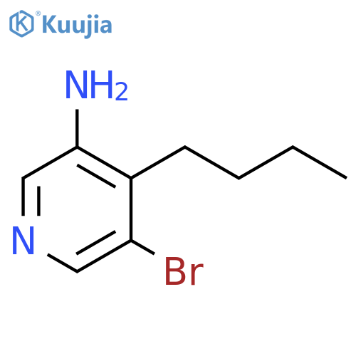 3-Pyridinamine, 5-bromo-4-butyl- structure